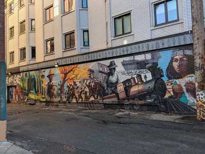 Street art in Vancouver. View 2