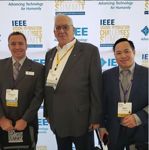 NU Student (far left) at IEEE summit. View 1